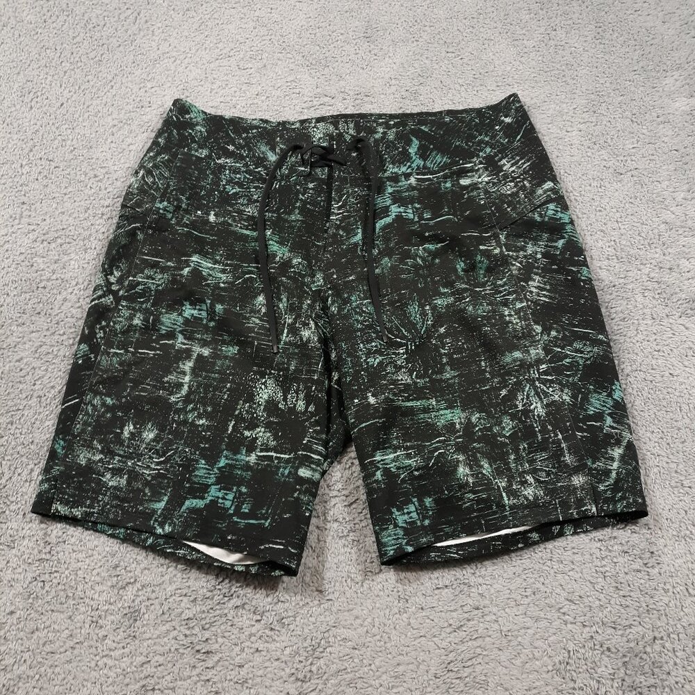 Lululemon Swim‎ Trunks Water Beach Board Shorts Mens Size 31 Black